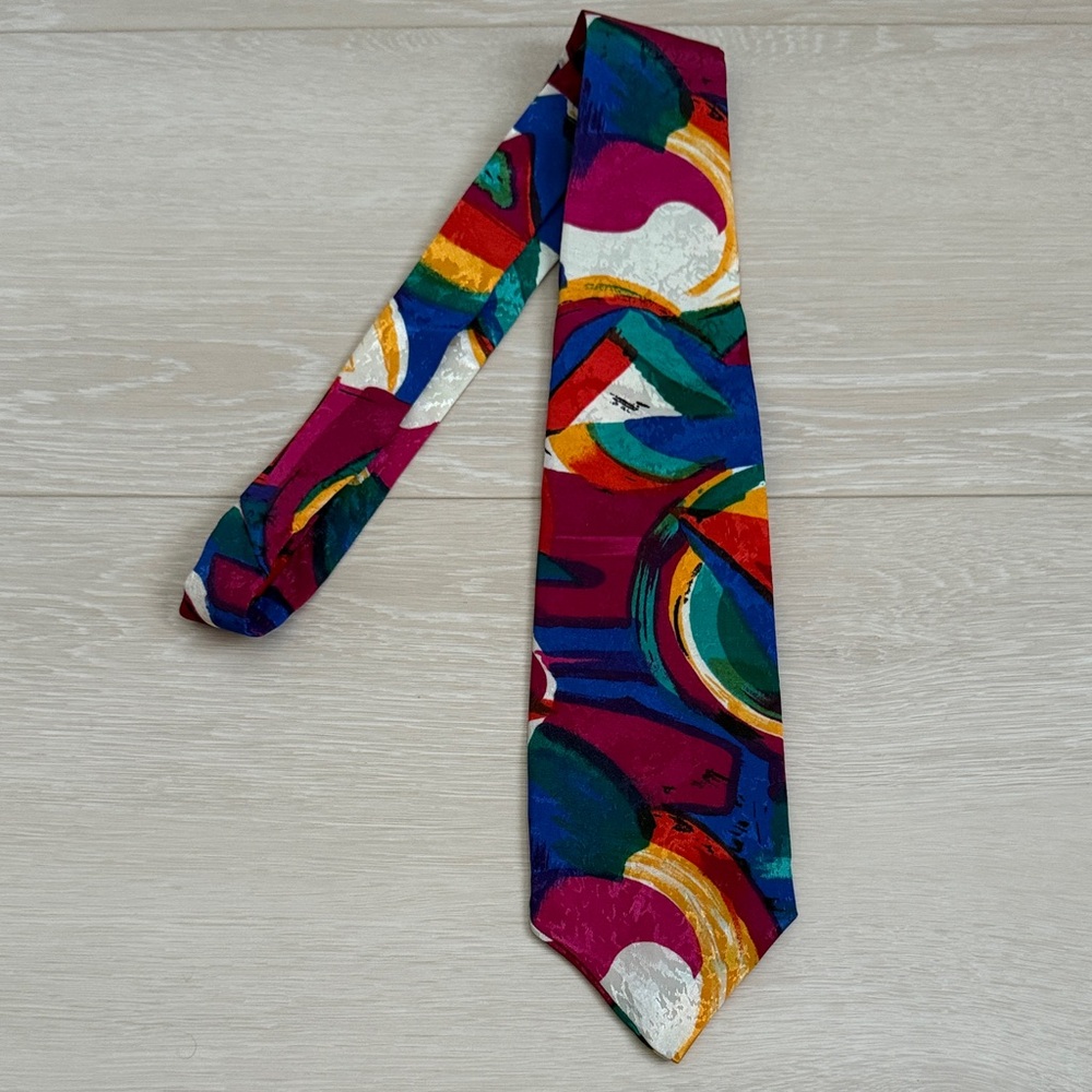 ✨ Caruso Colorful Abstract Men's Tie